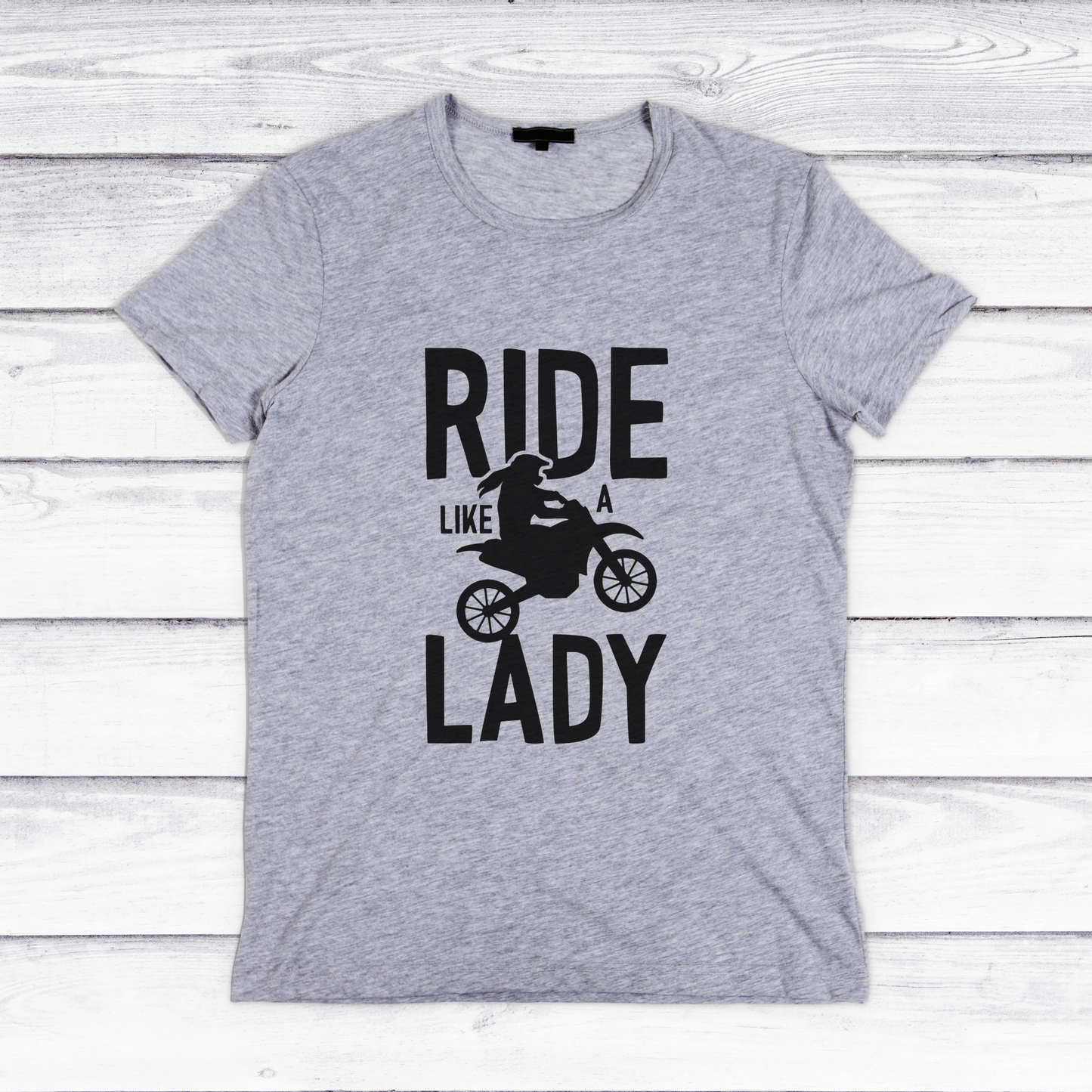 Ride Like A Lady Kids T-Shirt
