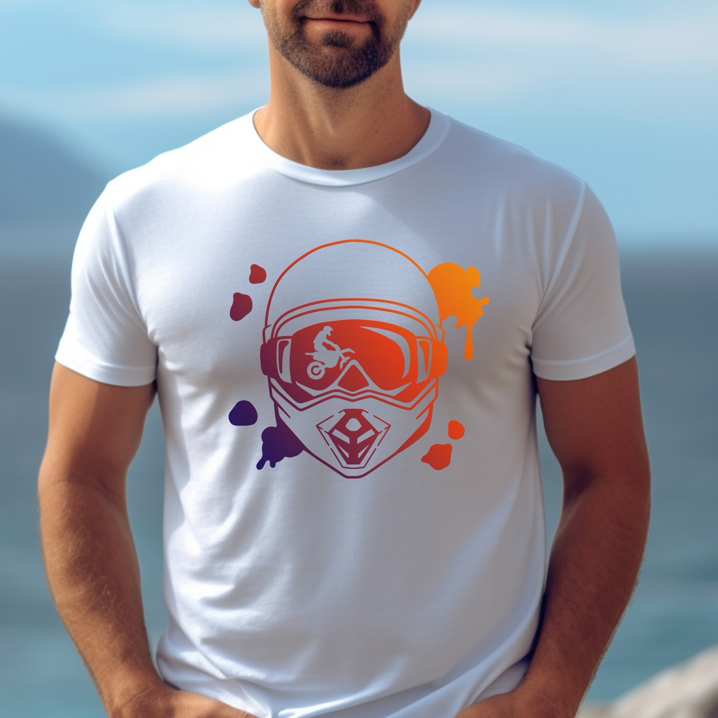 Sunset Helmet T-Shirt